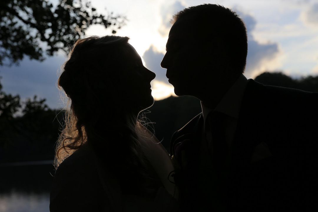 Brautpaarfoto sl Silhouette, Hochzeitsfotos von Peter Vogel, Hamburg