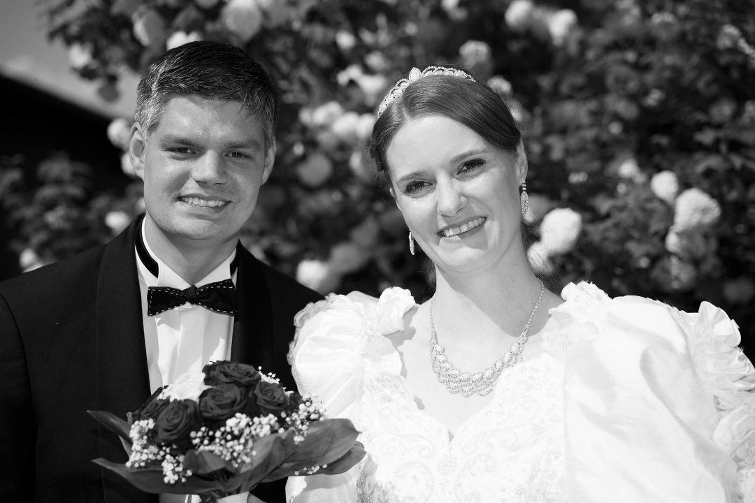 Bild vom Brautpaar vom Hochzeitsfotografen Peter Vogel