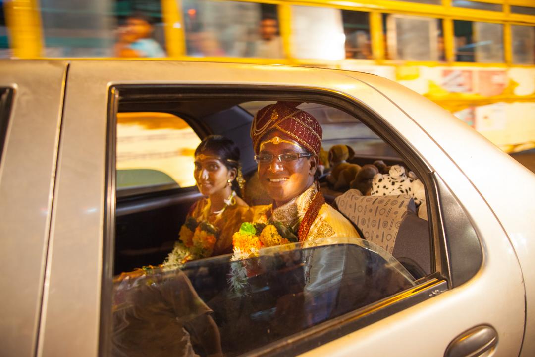 Spontan fotografierte Hochzeitsfeier in Indien (Mumbai)